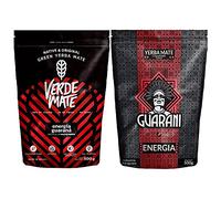 Yerba Mate Tea with Guarana 2 x 500 g | Stimulating Brazilian Verde Mate Green Energy 500 g | Guarani Energy 500 g full of caffeine | Strong energetic stimulation | For beginners and advanced