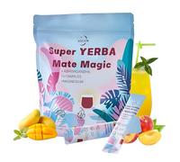 Yerba Mate Tea, Yerba Mate Instant Tea Powder - Ashwagandha, Vitamin D3, Magnesium - Coffee Alternative - Clean Energy, Brain Fog Buster, and Gut Health - 30 Individually Bags - 1 Month Supply