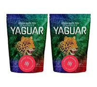 Yerba Mate Yaguar Energia Guarana | Yerba Mate Tea with Fruits | Mate Tea Very High in Caffeine | Gluten Free | Extra Strong Stimulation (1000g (2x500g))