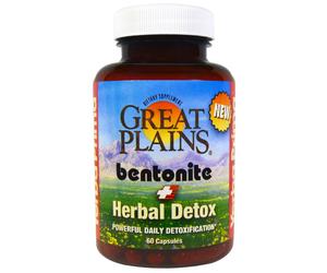 Yerba Prima, Great Plains Bentonite + Herbal Detox, 60 Capsules