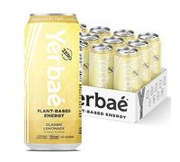 Yerbae Energy Beverage - Classic Lemonade, 0 Sugar, 0 Calories, 0 Carbs, Energized by Yerba Mate, Plant-Based, Healthy Alternative to Sugary Drinks, 16oz cans (12 Pack)