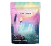 Yerbas Magic Peachs Mango, Low Sugar Mate Instant Tea Powder, 4-in-1 Yerbas Magic Weight Loss Tea with Prebiotics & Probiotic, Promote Gut Health Mate Teas Supplements Drink, for Men Women