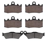 Yerbay Brake Pads Front/Rear Kit for BMW R 1150 RT (Integral ABS) 2000-2005 / R1200S 2006-2008 / R1200 RT 2005-2013 / RG 1200 GS (K25) Cast Wheels 2004-2008