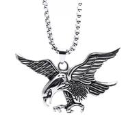 Yerdos Vintage Flying Eagle Pendant Necklace Alloy Fashion Simple Compact And Exquisite Eagle Necklace Men Jewelry Gift