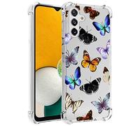 Yerebel Case for Galaxy A13 5G Case, Samsung A13 5G Cute Case, Clear Flexible Bumper TPU Soft Rubber Silicone Cover Phone Case for Samsung Galaxy A13 5G (Butterfly)