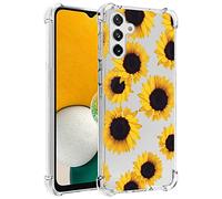 Yerebel Case for Galaxy A13 5G Case, Samsung A13 5G Cute Case, Clear Flexible Bumper TPU Soft Rubber Silicone Cover Phone Case for Samsung Galaxy A13 5G (Sunflower)