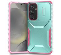 Yerebel Case for Galaxy S24 Plus Case, Samsung S24+ SM-S926U Case with Slide Camera Cover, Military Grade Non-Slip Heavy Duty Rugged Shockproof Protective Phone Cover for Samsung Galaxy S24+ PC Green