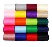 YERELO Double Face Satin Ribbons 3 inch Ribbon 20 Solid Color Assortment, 3" X 2 Yard Each Total 40 Yards Per Package for Gift Wrapping and Crafts Hair