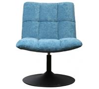 Yerevan Blue Chenille Fabric Swivel Chair