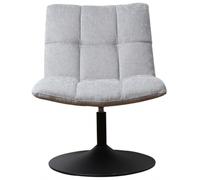 Yerevan Grey Chenille Fabric Swivel Chair