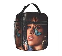 YERGFHJ Singer Camila Cabello Insulated Lunch Bag Food Container Bags Portable Thermal Cooler Lunch Boxes for Travel