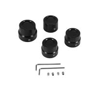 Yerhpkly Axle Nut Covers Aluminum Black Front & Rear 4-Piece Fits | Concealed hardware simplifies cleaning and adds a streamlined silhouette to front and rear ends for a clean look.