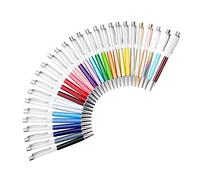 Yerhpkly Empty Tube Pens 28 Pack Colorful DIY Floating Pens for DIY Lovers | Clear 14x1.0cm dimensions help you plan DIY displays; each pen is easily rotatable, and refills swap smoothly.