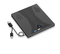 Yerhpkly External Blu Ray Drive Portable Read 2-in-1 Plastic | Carrying-friendly, reads CDs up to 24x, up to 8x, BDs up to 6x; 2-in-1 USB-C and USB 3.0 ports.