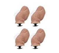 Yeria 3D Funny Toe Shoe Charms, Toe Shoe Charm, DIY Mini 3D Stereoscopic Toe Accessories, Big Toe Charm with Hairy for Adults Kids Party Birthday Gifts (4)