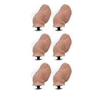Yeria 3D Funny Toe Shoe Charms, Toe Shoe Charm for Croc, DIY Mini 3D Stereoscopic Toe Croc Accessories, Big Toe Croc Charm with Hairy for Adults Kids Party Birthday Gifts (6)