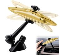 Yeria Car Drum Cymbal - Crash Cymbal Ventilation Decoration - Funny Mini Drum Accessory for Car - Gift for Musicians, Men & Children