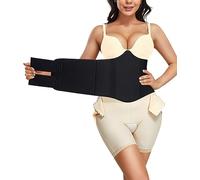 YERKOAD 360 Lipo Foam Ab Board Post Surgery Liposuction Abdominal Compression Boards Belly Wrap Lipo Recovery (Black, One size), Black, One Size