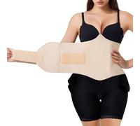 YERKOAD 360 Lipo Foam Ab Board Post Surgery Liposuction Abdominal Compression Boards Tummy Tuck Recovery Waist Cincher, Beige, Large