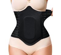 YERKOAD 360 Lipo Foam Post Surgery Ab Board Breathable Tummy Tuck Recovery Waist Cincher Abdominal Compression Board (Black, Large)