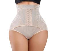 YERKOAD Tummy Control Panties for Women Shapewear Butt Lifter Short High Waist Trainer Corset Slimming Body Shaper Underwear, Beige, Medium