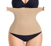 YERKOAD Waist Trainer for Women Corset Shapewear Tummy Control Faja Body Shaper Seamless Waist Cincher Postpartum Belly Band, Beige, S