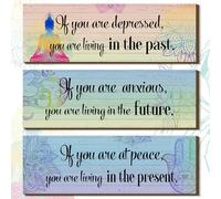 Yerliker 3 Buddha Decor Buddha Wall Art Meditation Room Chakra Decor for Bedroom Zen Quotes Wall Decoration Spiritual Gift Hanging Buddhism Spa Room Decoration Yoga Art for Women(Colorful)