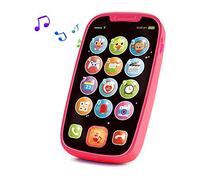 Yerloa Baby Phone Toy for 1 Year Old Girls,Musical baby Toys with Lights,Music, Sound, Baby Mobile Phone Toys 12 24 Month 1st birthday Gifts for Girls, Interactive Early Educational Baby Boy Toy