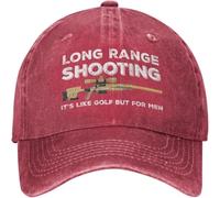 YERTYIJH Classic Baseball Cap Funny Hat Long Ranges Shooting It's Like Golf But for Men Hat for Men Dad Vintage Cap Gift