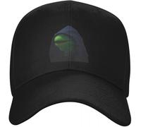 YERTYIJH Classic Evil Kermit The Frog Design Baseball Cap Golf Hat Tactical Cap Summer hat Men Women's Gift Black