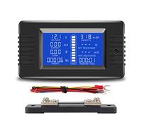 Yeruvce PZEM015 Digital DC 0-200V Voltage Current with 50A Shunt Car Battery Tester Voltage Meter Monitor 12V 24V 48V