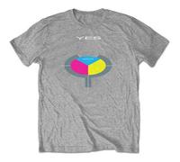 Yes 90125 Official Tee T-Shirt Mens Unisex (Small) Grey