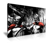 YES ART 300 Spartans Movie Battle of Thermopylae War Canvas Print - For Modern Family Home Office Garden Game Room Gym Hotel Decoration (XL: 91cm X 61cm)