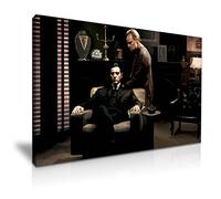 YES ART The Godfather Movie Michael Vito Corleone Canvas Print Best Gift for Godfather Marlon Brando Al Pacino Fans Home Office Hotel Decoraton (XL: 91cm X 61cm)