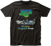 Yes Band Tour Album T-Shirt Tee Cotton Reprint Unisex Black