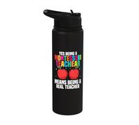 Yes Being A Montessori Teacher Means Being A Real Teacher Stainless Steel Insulated Water Bottle
