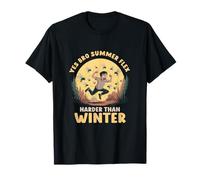 Yes Bro Summer Flex Harder Than Winter Funny Outdoor Lover T-Shirt