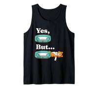 Yes But Sleeping Cat Meme Behavior Humor Tank Top