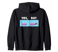 Yes But Sleeping Cat Meme Behavior Humor Zip Hoodie