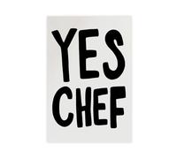 Yes Chef Art Poster Canvas Poster Bedroom Decor Landscape Office Room Decor Gift 12x18inch(30x45cm)