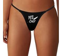 Yes Chef Comfortable Thongs For Women Sexy G Strings T-Back Panties Underwear M