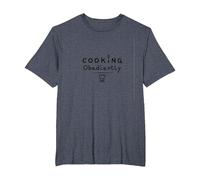 Yes Chef Cooking Obediently Kitchen Humor Culinary Fun T-Shirt, Men's Big and Tall, Heather Blue, 6X Tall