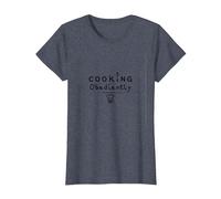 Yes Chef Cooking Obediently Kitchen Humor Culinary Fun T-Shirt, Women, Heather Blue, XL