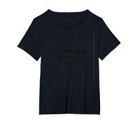 Yes Chef Cooking Obediently Kitchen Humor Culinary Fun T-Shirt, Women's Plus, Black, 6X