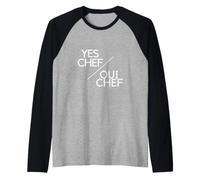 Yes Chef/Oui Chef Raglan Baseball Tee