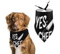 Yes Chef Pet Bandana Dogs Triangle Scarf Cats Handkerchief Puppy Costume
