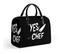 Yes Chef Small Travel Duffel Tote Bag Handbag Purse for Office Work Nurse Teacher 15 Liters