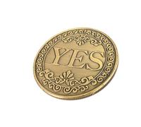 Yes Coin Decision Maker Making Flip Metal Coin Gift Collectable Deciding Fun Trick Magic Game Double Sided Metal Coins Positive Prank