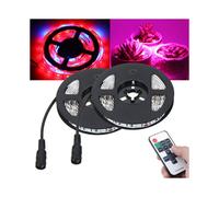 (Yes) DC12V 2M Red:Blue 5:1 Full Spectrum LED Grow Strip Hydroponic Plant Light Kit