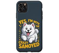Yes, I am the crazy Samoyed Cartoon Pet Dog Breed Sammie Case for iPhone 11 Pro Max